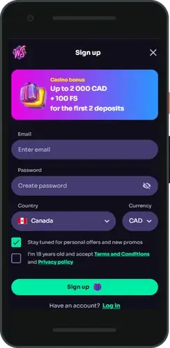 Win Spirit mobile casino